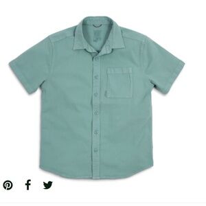 Topo Designs Sky Blue Collared Shirt L